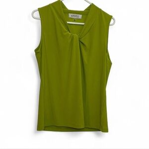 Kasper Women's Lime Green Sleeveless Blouse